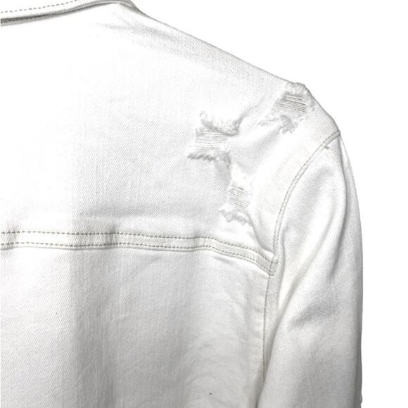 NWT SER•O•YA Marcus Shirt Snap Closure Pockets Distressed Shacket Size XLarge - Picture 9 of 15